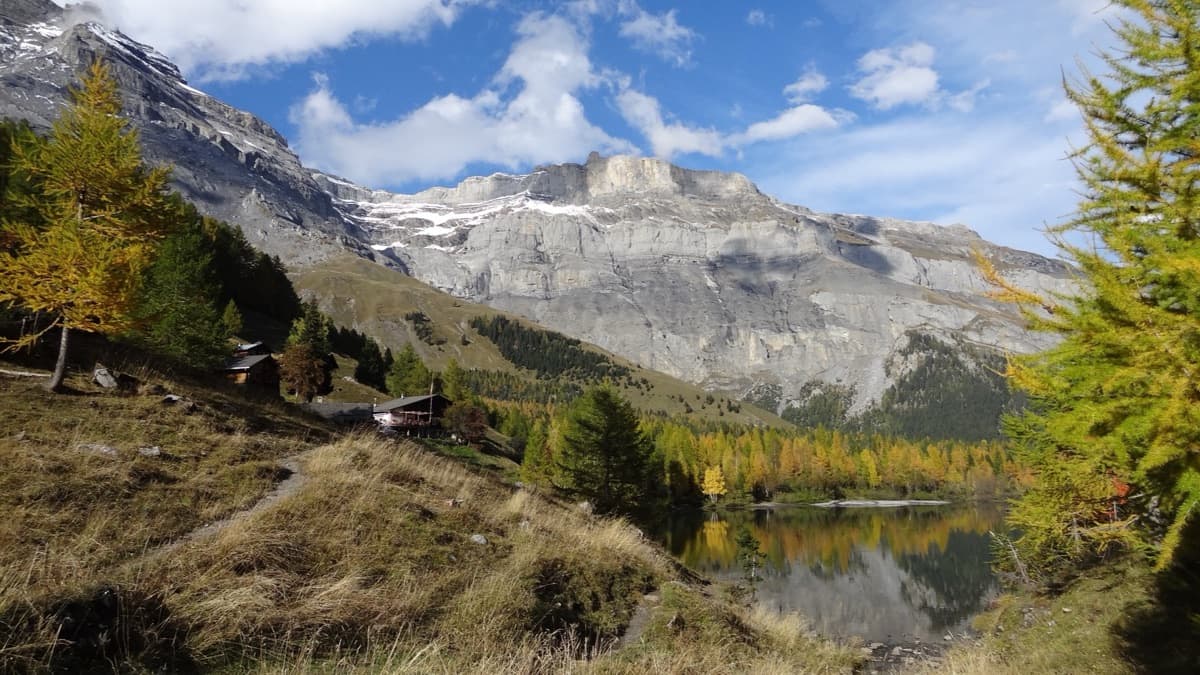 Alpine landscape along Diablerets Cabanes Traverse