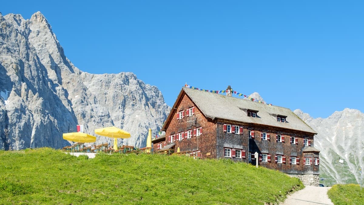 Alpine landscape along Karwendel-Rofan Verbindungsweg