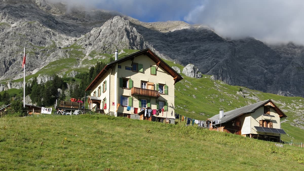 Alpine landscape along Rätikon Höhenweg
