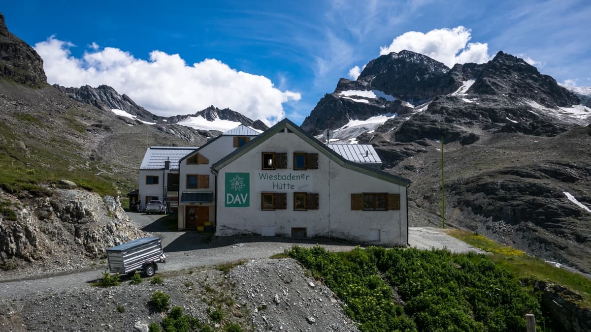 Alpine landscape along Silvretta-Runde